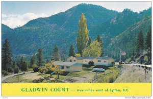 Gladwin Court Motel , LYTTON , B.C. , Canada , 50-60s