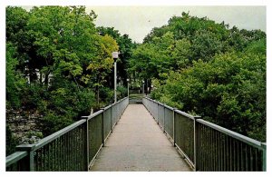 Postcard BRIDGE SCENE Mason City Iowa IA AU5339