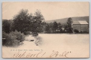 Carlisle PA Mount Holly Lake 1905 Kauffman Family Mechanicsburg Postcard B49