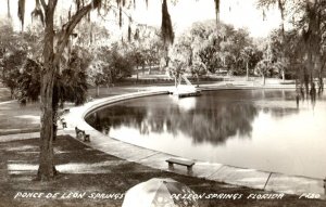 RPPC Ponce De Leon Springs Florida Real Photo Original Vintage Postcard P218 