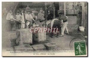 Old Postcard Foundry Chinchauvaud Etablissements Maridet A corner of & # 39at...