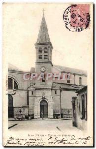 Old Postcard Paris Passy Church
