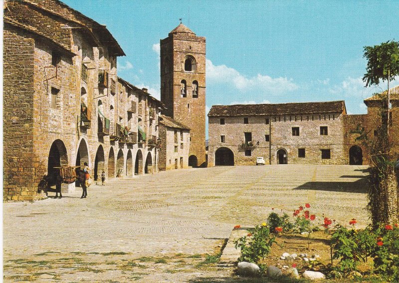 POSTAL B5525: AINSA: IGLESIA SANTA MARIA