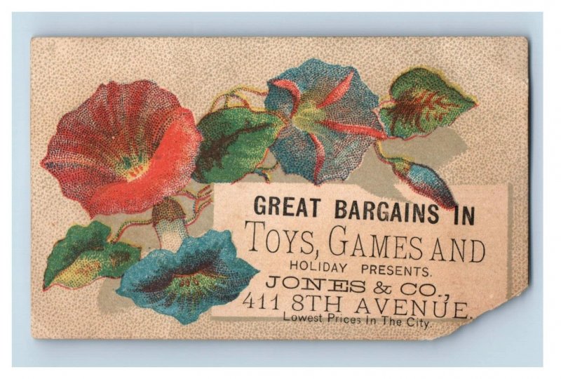 1880s Jones & Co. Holiday Presents Toys Games Lot Of 2 F130