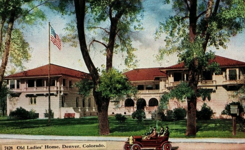 Circa 1910-15 Old Ladies' Home, Denver, Colorado Vintage Postcard P8