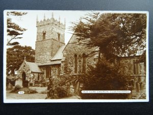 Lincolnshire CLEETHORPES Old Clee Church - Old RP Postcard by Bamforth & Co Ltd