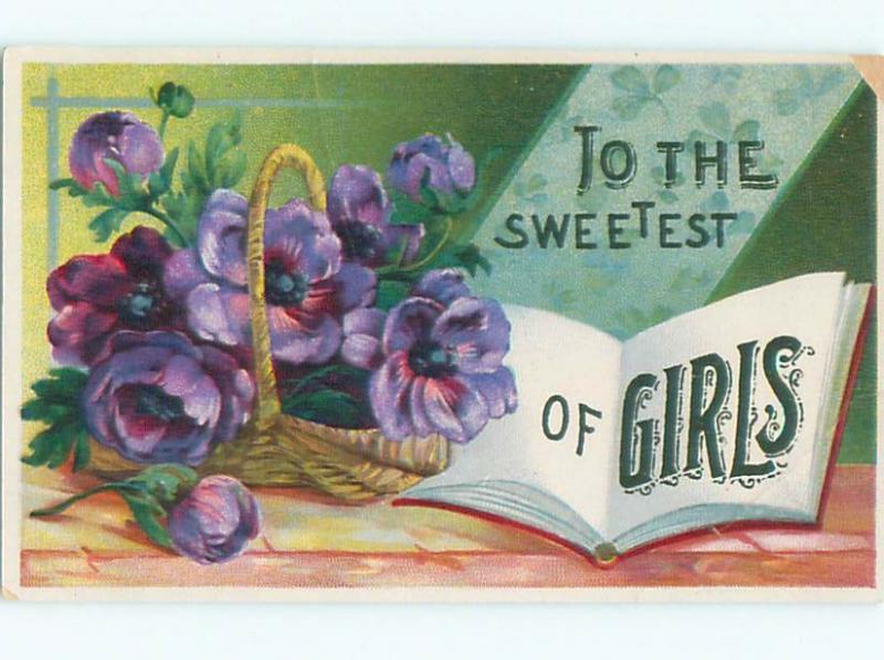 Divided-Back BEAUTIFUL FLOWERS SCENE Great Postcard AA3024