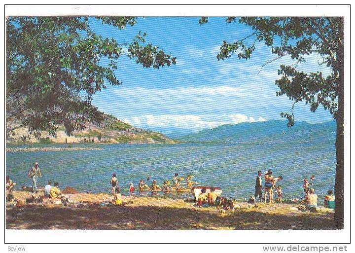 Okanagan Lake Beach, Penticton, British Columbia, Canada, 40-60s