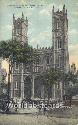 Eglise Notre Dame, Church Montreal Canada 1922 