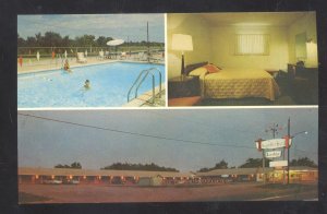 ATOKA OKLAHOMA THUNDERBIRD LODGE VINTAGE ADVERTISING POSTCARD