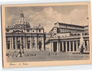 Postcard S. Pietro, Rome, Italy