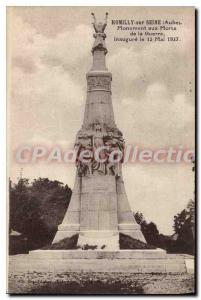 Postcard Old Rommily sur Seine Aube Monument to the War Dead