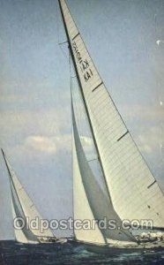 Americas Cup Of Yachts Off Newport RI Sailboats, Sailing, Ship Unused 