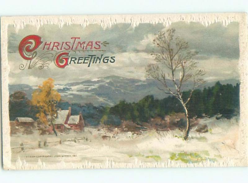 Divided-Back CHRISTMAS SCENE Great Postcard W9420