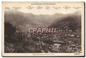 Old Postcard L & # 39Auvergne Panorama Mont Dore