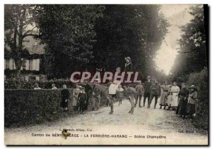 Old Postcard Canton Beny Bocage La Ferriere Harang Scene Champetre