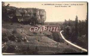 Old Postcard Rock Bourdeilles La Forge Devil Road Brantome