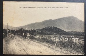 Mint New Caledonia RPPC Real Picture Postcard Coulee Route To Gold Mont