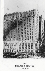 Postcard RPPC View of The Palmer House Hilton Hotel, Chicago, IL            N3