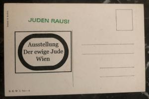 1938 Germany Mint Postcard Eternal Jew Museum Exhibit The Viennese Type 