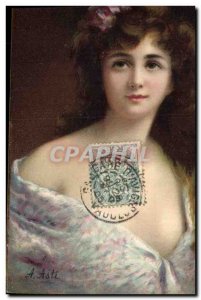 Old Postcard Fantasy Illustrator Woman Asti