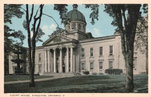 Vintage Postcard 1920's Frontenac County Court House Kingston Ontario Canada