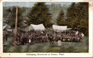 Postcard Dedicating Monument at Tenino, Washington~136532