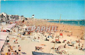 Modern Postcard La Baule more beautiful beach in Europe