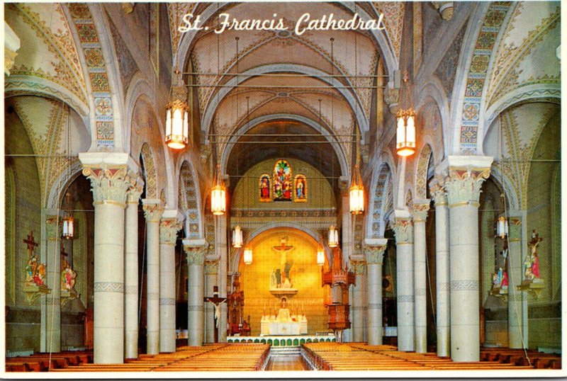 New Mexico Santa Fe St Francis Cathedral Interior