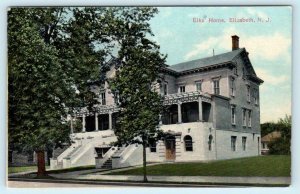 ELIZABETH, New Jersey NJ ~ ELKS HOME  Fraternal Union County c1910s  Postcard