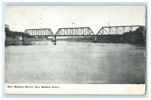 1910 View Of Des Moines River,  Des Moines Iowa IA Posted Antique Postcard