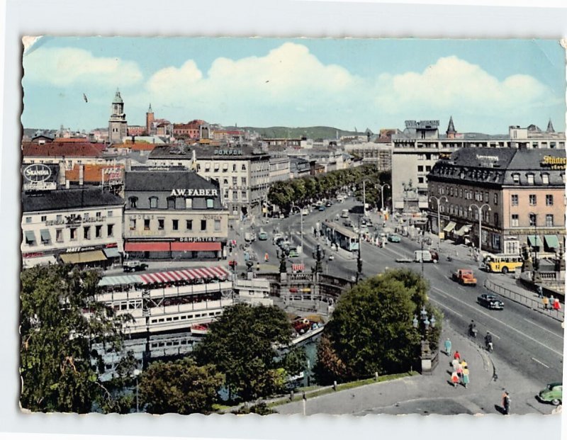 Postcard Kungsportsplatsen, Gothenburg, Sweden