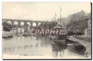 Postcard Dinan Old Port and the Viaduct