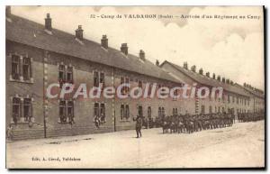 Postcard From Old Camp Valdahon Arrival Of A Regiment at Camp