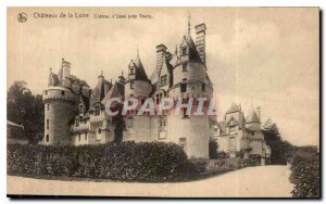 Postcard Old Castle Loire Chateau d'Usse near Tours