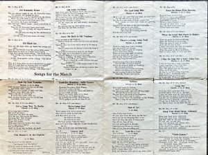 WWI Army Postcards YMCA Song Sheet Lot Camp Custer Battle Creek MI Michigan