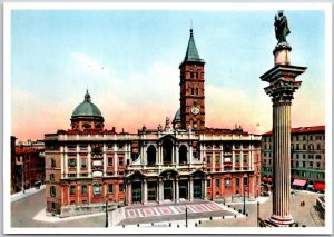 Basilica Of Saint Maria Majeure Rome Italy Roman Catholic Church Postcard