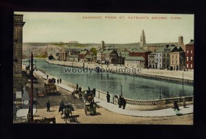 TQ3844 - Ireland - Early view, Shandon from St Patrick's Bridge, Cork - postcard