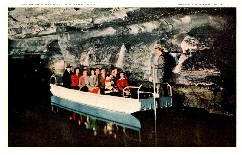 New York  Howe Caverns, Underground Boating