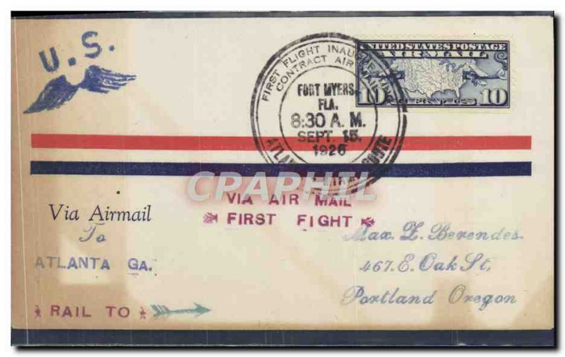 Letter USA Atlanta to Miami September 15, 1926