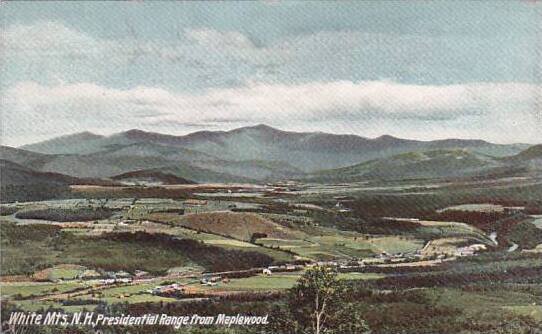 New Hampshire White Mountains Presidentian Range From Maplewood 1907