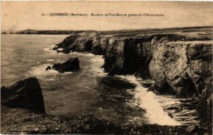 CPA QUIBERON - Rochers de Port-Bara et pointe de (431485)