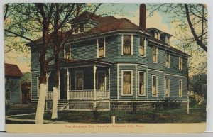 Kansas The Arkansas City Hospital 1912 to St Clara WVa Postcard Q17
