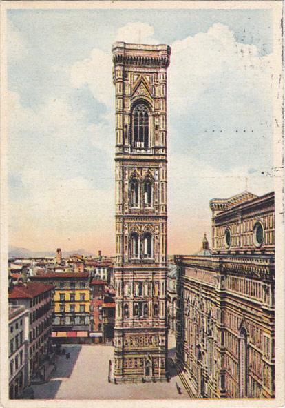 Italy Firenze Il Campanile Giotto 1953