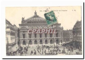 Paris (8th) Old Postcard Square lopera (animated)