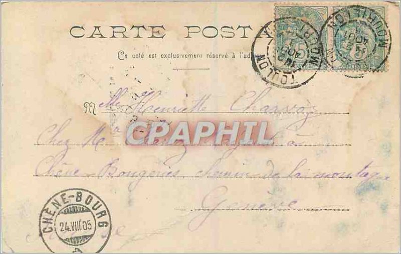 Old Postcard Toulon The Caryatids of Fuget