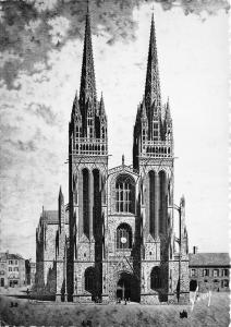 BR28991 Quimper la cathedrale france