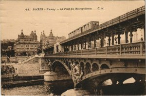 CPA PARIS 16e Viaduc de Passy (37263)