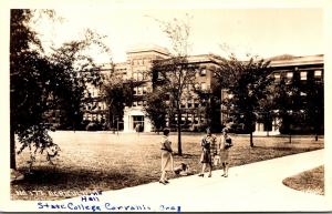 Oregon Corvallis Agricultural Hall State College Real Photo