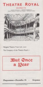 But Once A Year Falkland L Cary Rare Theatre Royal Margate Kent Programme